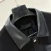 Prada Dark Style Varsity Baseball Jacket, Black Leather & Wool Blend #A69037