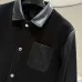 Prada Dark Style Varsity Baseball Jacket, Black Leather & Wool Blend #A69037