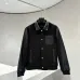 Prada Dark Style Varsity Baseball Jacket, Black Leather & Wool Blend #A69037