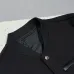 Prada Dark Style Wool Leather Varsity Bomber Jacket, Black #A69030