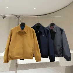 Prada Fall Winter Turn Collar Bomber Pilot Jacket, Multi Colors #A69039