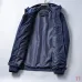 Prada Hooded Windbreaker Jacket Men Casual Zip‑Up Outerwear, Black, Navy Blue #A68166