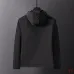Prada Hooded Windbreaker Jacket Men Casual Zip‑Up Outerwear, Black, Navy Blue #A68166