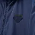 Prada Hooded Windbreaker Jacket Men Casual Zip‑Up Outerwear, Black, Navy Blue #A68166