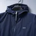 Prada Hooded Zip‑Up Windbreaker Jacket Men Casual Outerwear, Black, Navy Blue, Army Green #A68169