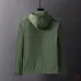 Prada Hooded Zip‑Up Windbreaker Jacket Men Casual Outerwear, Black, Navy Blue, Army Green #A68169