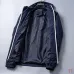 Prada Hooded Zip‑Up Windbreaker Jacket Men Casual Outerwear, Black, Navy Blue, Army Green #A68169