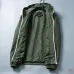 Prada Hooded Zip‑Up Windbreaker Jacket Men Casual Outerwear, Black, Navy Blue, Army Green #A68169
