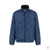 Prada Reversible Floral Print Stand Collar Jacket, Navy, Blue Floral #A69032