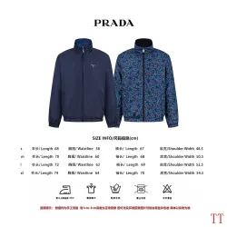 Prada Reversible Floral Print Stand Collar Jacket, Navy, Blue Floral #A69032