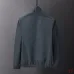 Prada Stand‑Collar Zip‑Up Jacket Men Casual Windproof Outerwear, Black, Bright Blue, Dark Gray #A68170
