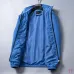 Prada Stand‑Collar Zip‑Up Jacket Men Casual Windproof Outerwear, Black, Bright Blue, Dark Gray #A68170
