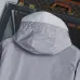 Prada Triangle Logo Hooded Full‑Zip Windbreaker Jacket, Light Gray #A68453