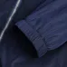 Prada Triangle Logo Hooded Full‑Zip Windbreaker Jacket, Navy #A68454
