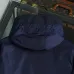 Prada Triangle Logo Hooded Full‑Zip Windbreaker Jacket, Navy #A68454