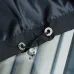 Prada Triangle Logo Red‑Tag Hooded Full‑Zip Windbreaker Jacket, Black #A68456