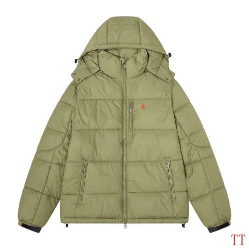 Ralph Lauren Classic Pony Logo Hooded Puffer Winter Jacket, Army Green #A68139