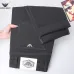 Armani Style Men's Black Denim Jeans, Embroidered Eagle Logo Straight‑Leg Stretch Business Casual Long Pants #A67612