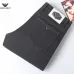 Armani Style Men's Black Denim Jeans, Embroidered Eagle Logo Straight‑Leg Stretch Business Casual Long Pants #A67612