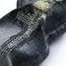 Nostalgic ripped appliqué locomotive men's jeans #99908622