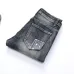 Nostalgic ripped appliqué locomotive men's jeans #99908622
