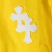 Chrome Hearts Cross Patch Straight Denim Jeans, Yellow #A68218