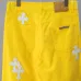 Chrome Hearts Cross Patch Straight Denim Jeans, Yellow #A68218