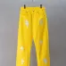Chrome Hearts Cross Patch Straight Denim Jeans, Yellow #A68218