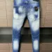 2025 DSQ2 Men's Denim Jeans  Bold ICON Print with Faded Wash for Trend - Setting Gentlemen #B54863