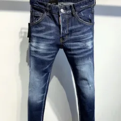 DSQ2 Men's Denim Jeans Edgy Distressed Design with Paint Splatter and Zipper Detail for Fashion Rebels #B54865 DSQ2 Men's Denim Jeans Edgy Distressed Design with Paint Splatter and Zipper Detail for Fashion Rebels #B54865