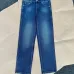 Gucci SS26 Pocket Embroidered Logo YKK Zip Denim Long Pants #A69613