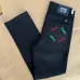 Gucci SS26 Terry Embroidered Pocket Logo Denim Jeans #A69614