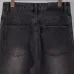 Gucci Web Stripe Vintage Washed Straight‑Leg Denim Jeans, Black #A67846