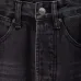 Gucci Web Stripe Vintage Washed Straight‑Leg Denim Jeans, Black #A67846