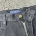 Louis Vuitton SS26 Runway Logo Embroidered Denim Shorts #A67682