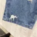 LV x Pharrell Animal Landscape Logo Embroidered Straight‑Leg Jeans #A67674
