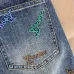 Louis Vuitton 26FW Colorful Letter Logo Embroidered Denim Long Pants #A69607