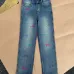 Louis Vuitton 26FW Colorful Letter Logo Embroidered Denim Long Pants #A69607