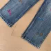 Louis Vuitton 26FW Colorful Letter Logo Embroidered Denim Long Pants #A69607