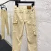 Louis Vuitton Cream Straight‑Fit Cotton Denim Cargo Pants #A67656