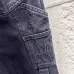 Louis Vuitton Dark Indigo Straight‑Fit Cotton Cargo Denim Pants #A67657