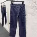 Louis Vuitton Dark Indigo Straight‑Fit Cotton Cargo Denim Pants #A67657