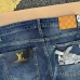 Louis Vuitton Embroidered Pocket Logo Straight Denim Jeans #A69601