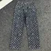 Louis Vuitton FW26 All Over Logo Zip Straight Workwear Denim Jeans #A69605