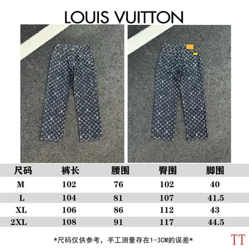 Louis Vuitton FW26 All Over Logo Zip Straight Workwear Denim Jeans #A69605