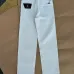 Louis Vuitton Monogram Embroidered White Straight Jeans #A69602