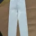 Louis Vuitton Monogram Embroidered White Straight Jeans #A69602