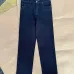Louis Vuitton Monogram Patch Pocket Dark Straight Denim Jeans #A69603