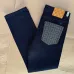 Louis Vuitton Monogram Patch Pocket Dark Straight Denim Jeans #A69603