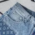 Louis Vuitton Monogram Patchwork Washed Denim Pants #A67670